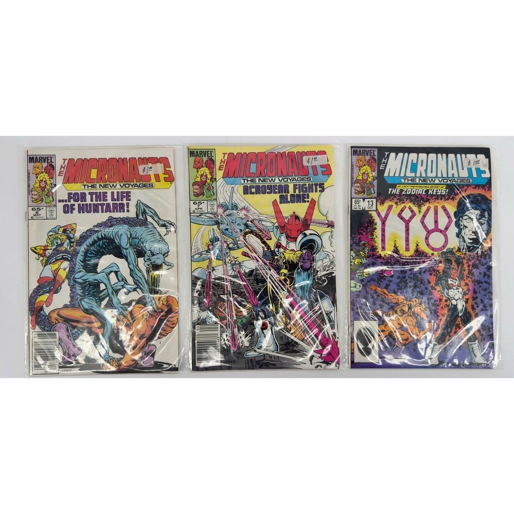 Marvel Comics Micronauts The New Voyages Lot Issues 7 8 13 1985 Copper Age